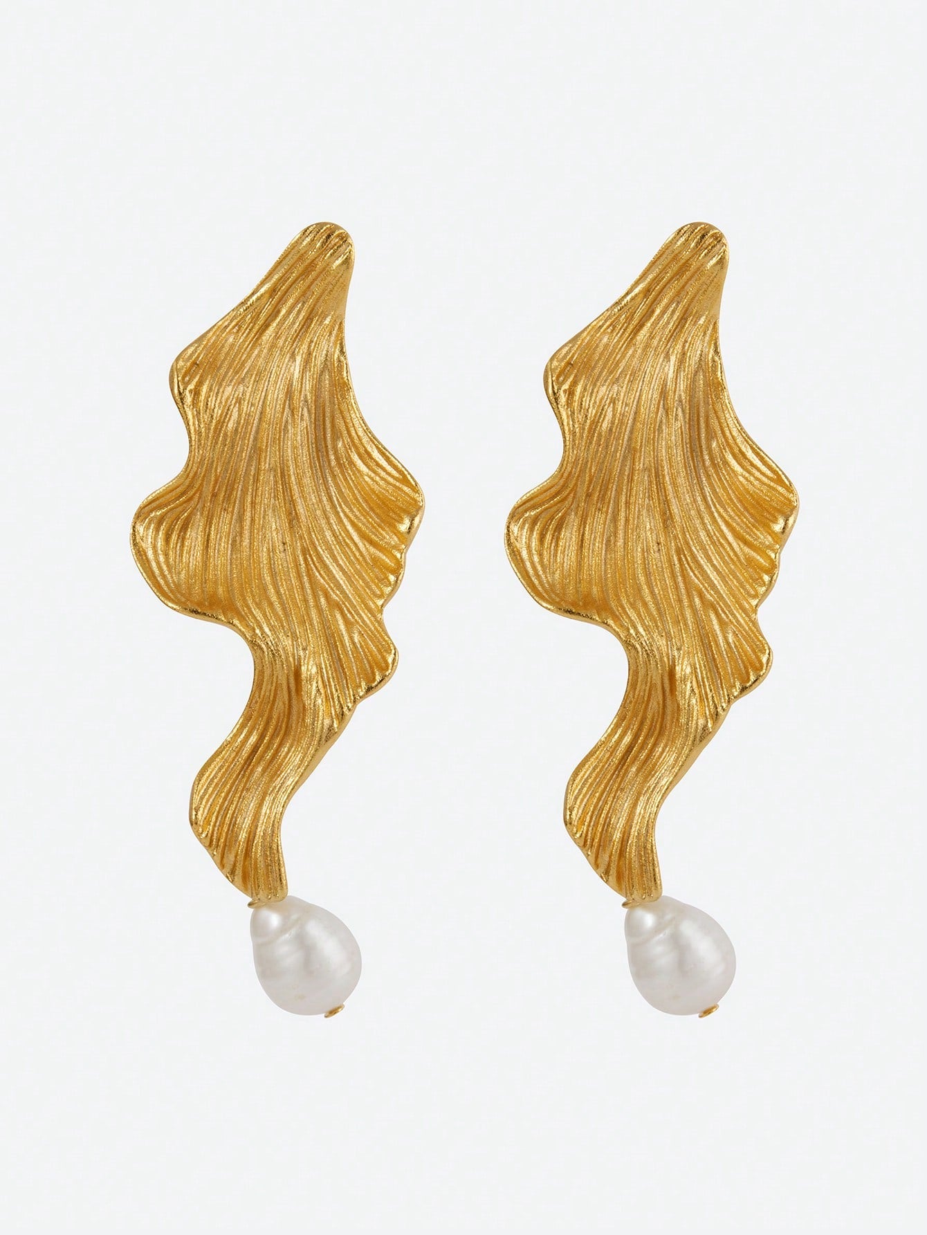 SHEIN Opalesca Pearl Flower Dangle Earrings Women