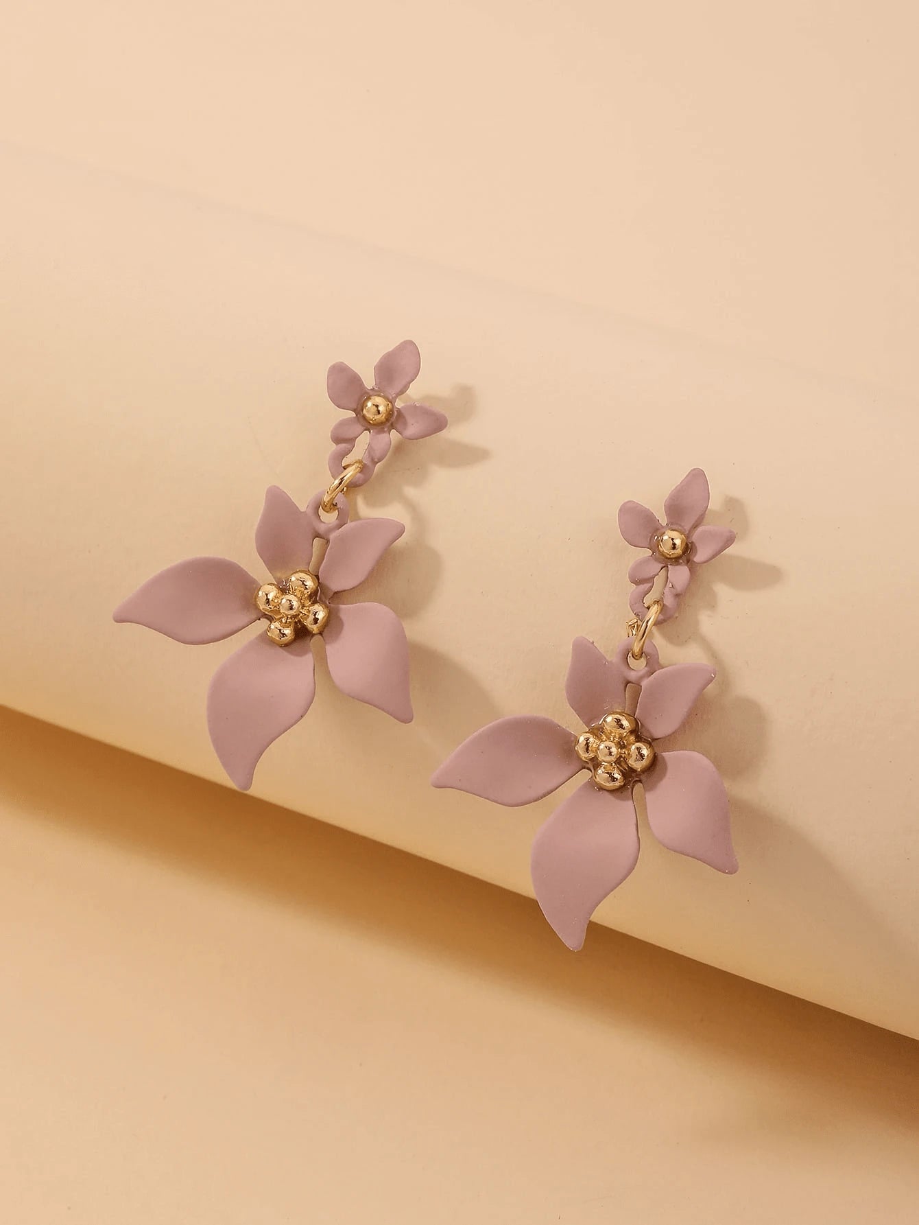 SHEIN Flower Dangle Earrings Suitable Daily Festival Women