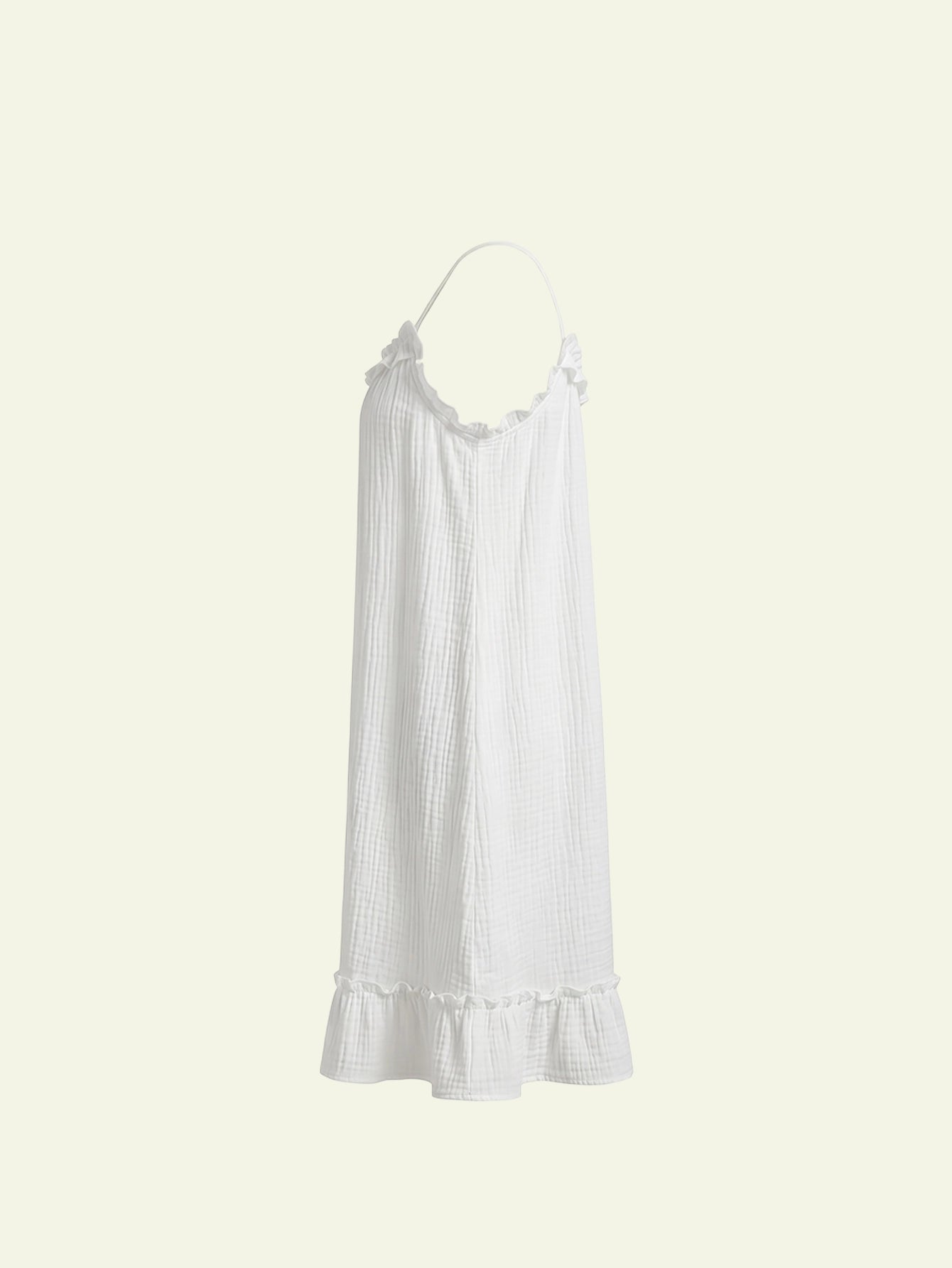 SHEIN Women's DAZY Ruffle Trim Sleeveless Summer Moo Moo Lounge Pajama Dress
