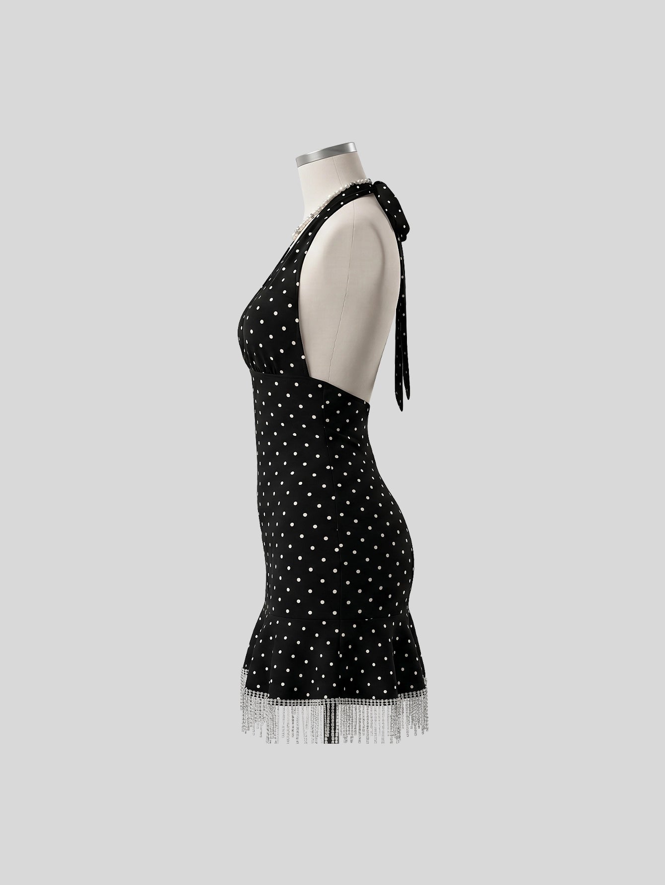 SHEIN Women's Sweetina Polka Dot Deep V-Neck Mini Vacation Rave Summer Dress