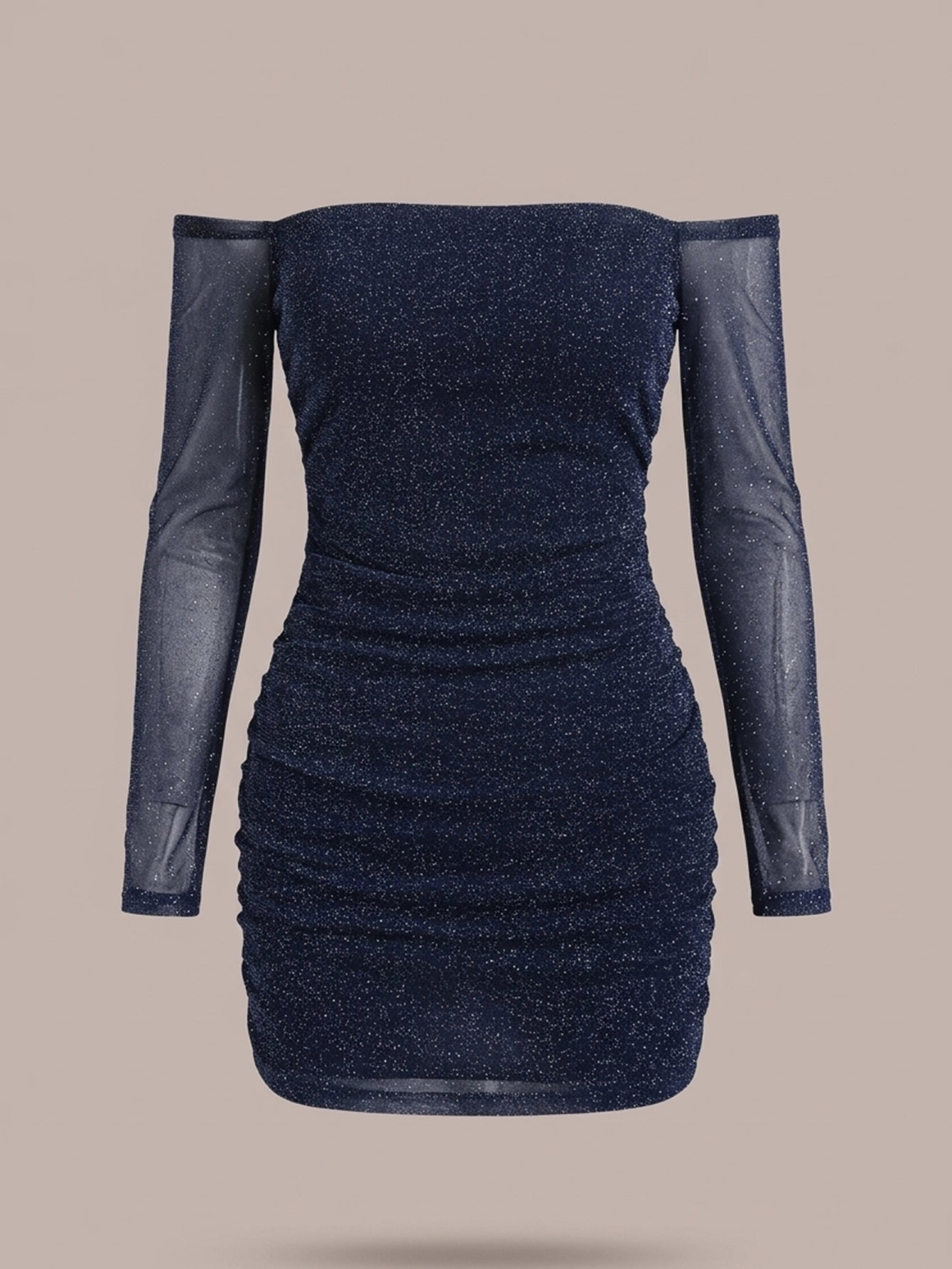 SHEIN Dress Dazy Sexy Glitter Off-Shoulder Party Dress