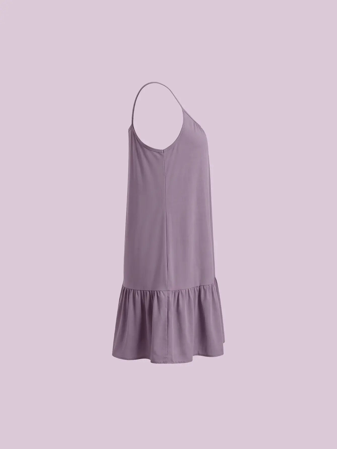 SHEIN Holiday Ruffled Skirt Nightdress for Women Elegant Sleepwear