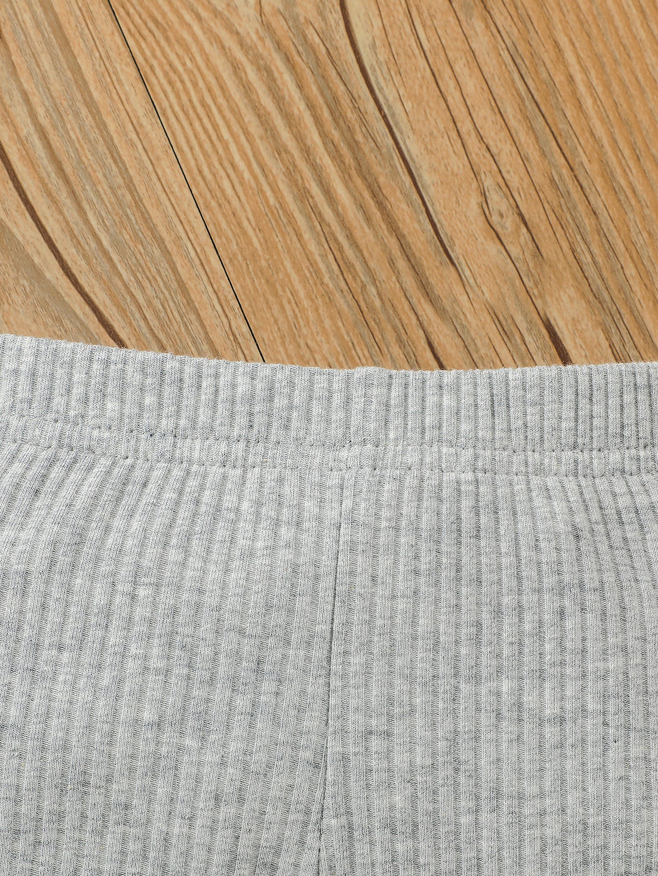 SHEIN Vintaside Kids Baby Girl 3pcs Ribbed Knit Leggings
