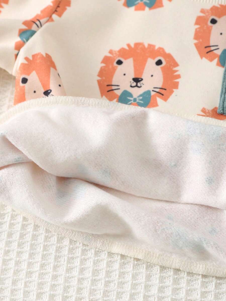SHEIN Cozy Pixies Long-Sleeve Set, 2 Pieces, Soft Cotton, Elastic Waist