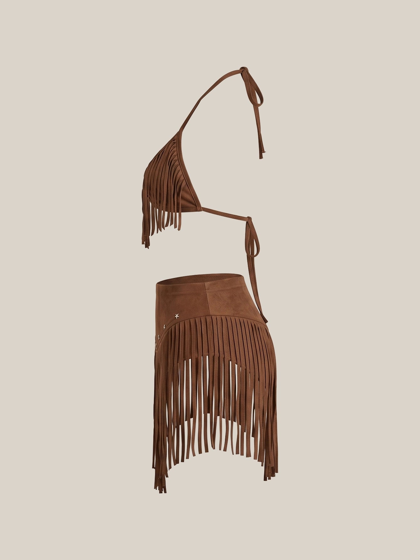 SHEIN Lingerie SHEIN ICON Tassel Halter Neck Backless Bralette Tank Top