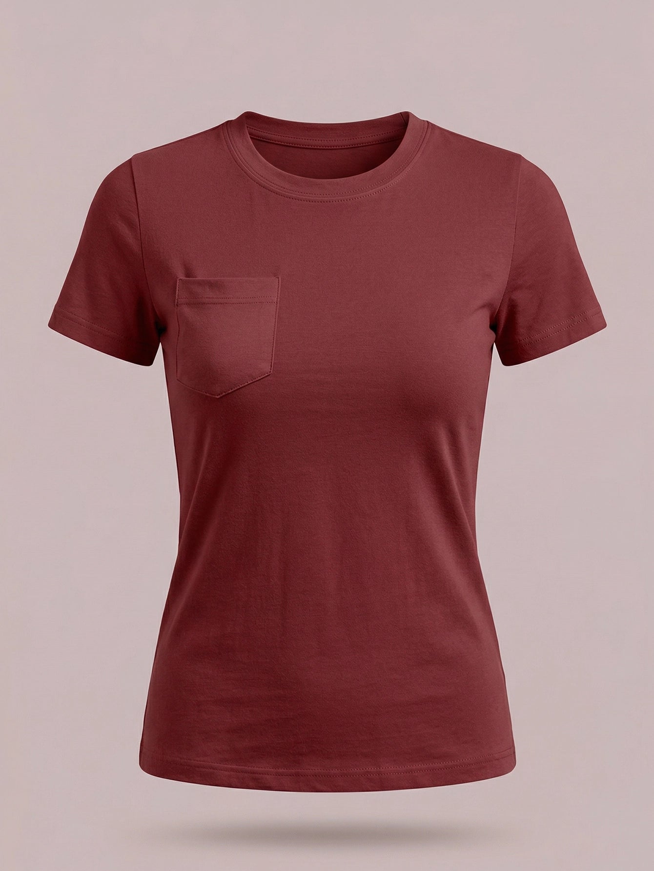 SHEIN Top DAZY Solid Color Short Sleeve Casual T-Shirt Women