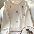SHEIN Long Sleeve Crew Neck Blouse with Floral Print