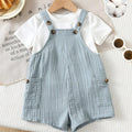 SHEIN Baby Unisex Striped Romper for Spring and Summer