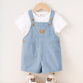 SHEIN Cozy Pixies Cartoon Bear Print Shorts for Boys, Versatile