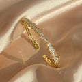 SHEIN Rakol Cubic Zirconia Women's Cuff Bangle Party Jewelry