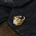 SHEIN Opalesca Elegant Pearl Open Ring Women