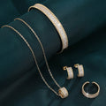 SHEIN 4pcs Zirconia Starry Sky Jewelry Set Women