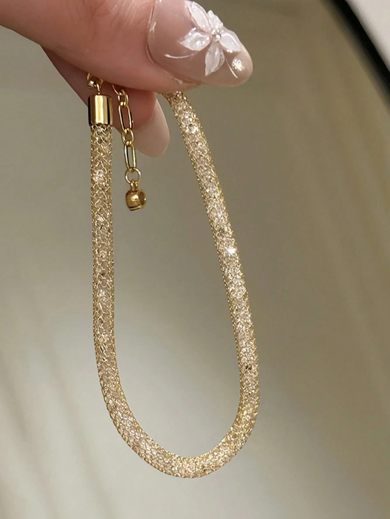 SHEIN Vintage Twisted Zirconia Wrapped Luxury Personalized Bracelet