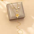SHEIN 2pcs Bohemian Layered Anklet Set Women