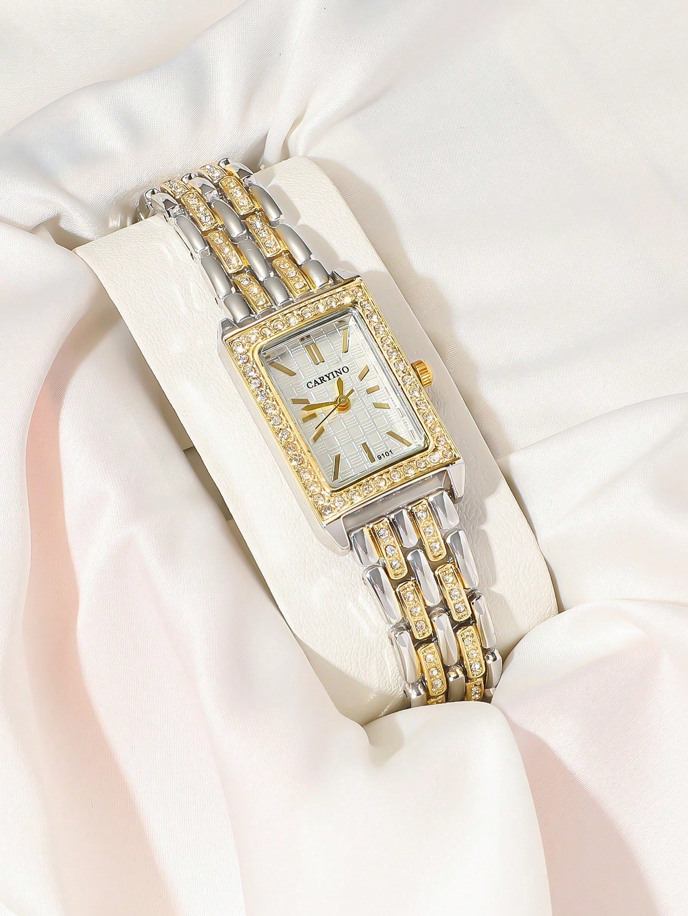 SHEIN Elegant Luxury Diamond Bracelet Watch Women