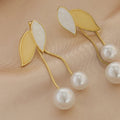 SHEIN Faux Pearl Decorative Earring Jackets Women