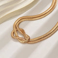 SHEIN Simple Versatile Snake Chain Necklace Fashion Jewelry Women