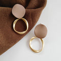 SHEIN Fashion Geometric Design Stud Earrings Women Daily