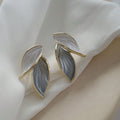 SHEIN French Leaf Elegant Luxury Earrings Women Daily Party