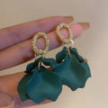 SHEIN Petal Tassel Drop Earrings Fashionable Women