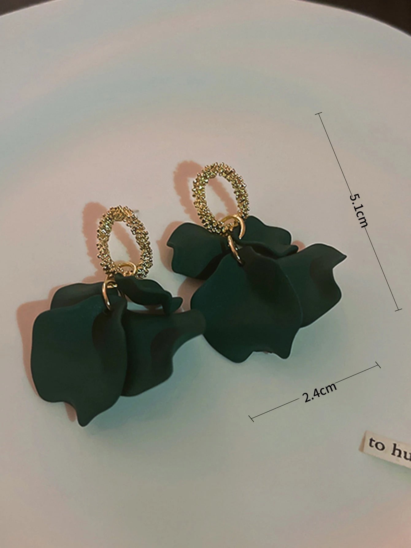 SHEIN Petal Tassel Drop Earrings Fashionable Women