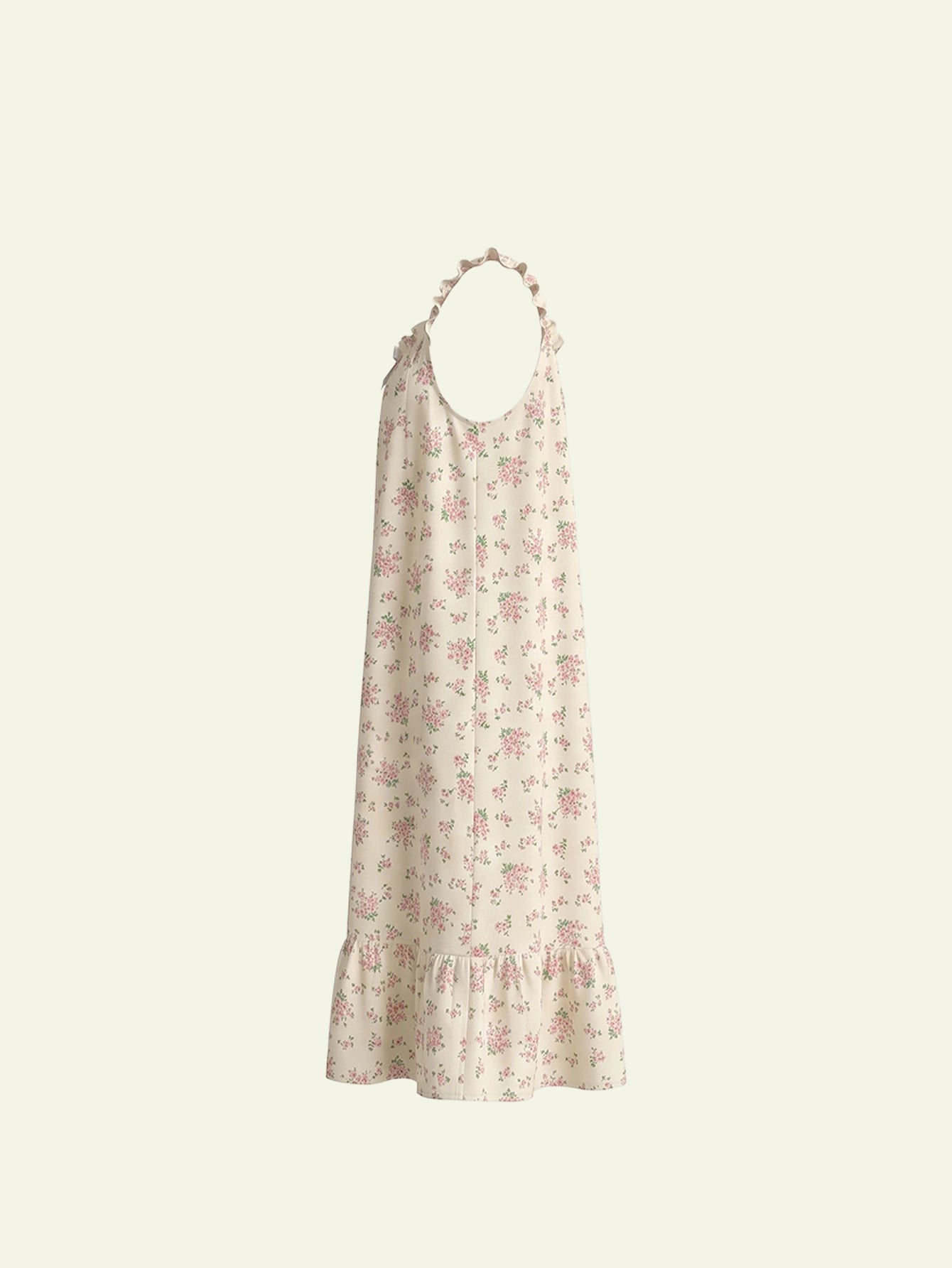 SHEIN Women's DAZY Ditsy Floral Frill Trim Cami Sleep Dress Pajama Moo Moo Night Dress
