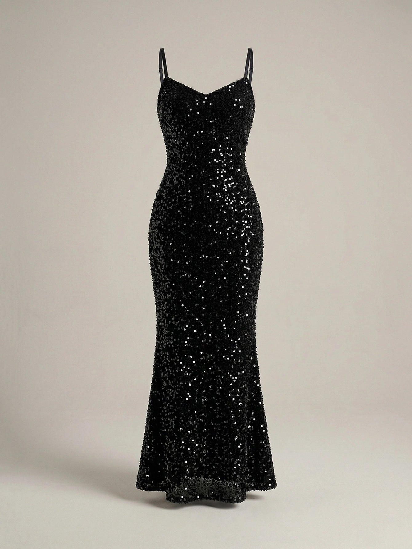 SHEIN Dress Dazy Sequin Spaghetti Strap Luxury Party Dress