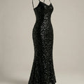 SHEIN Dress Dazy Sequin Spaghetti Strap Luxury Party Dress