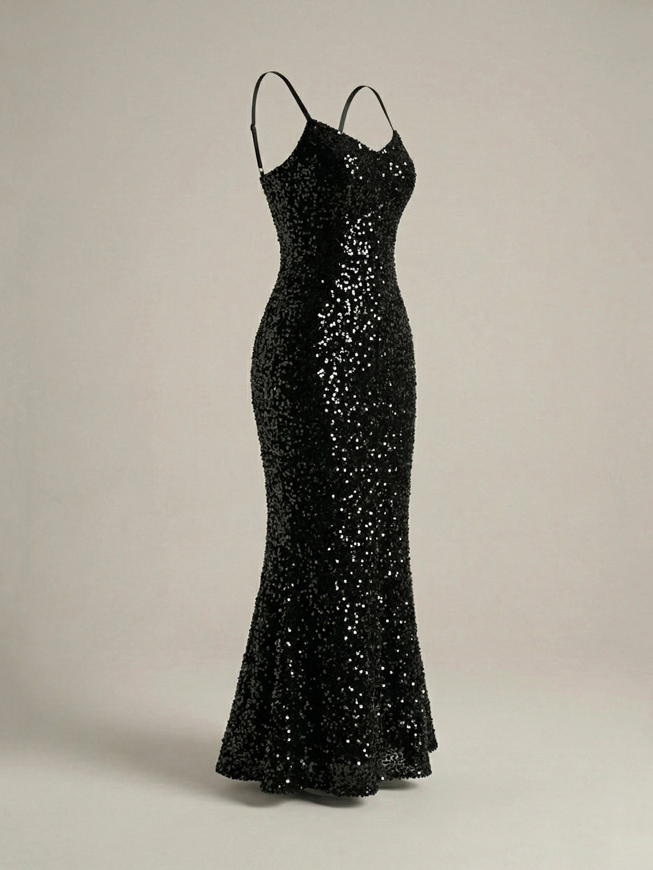 SHEIN Dress Dazy Sequin Spaghetti Strap Luxury Party Dress
