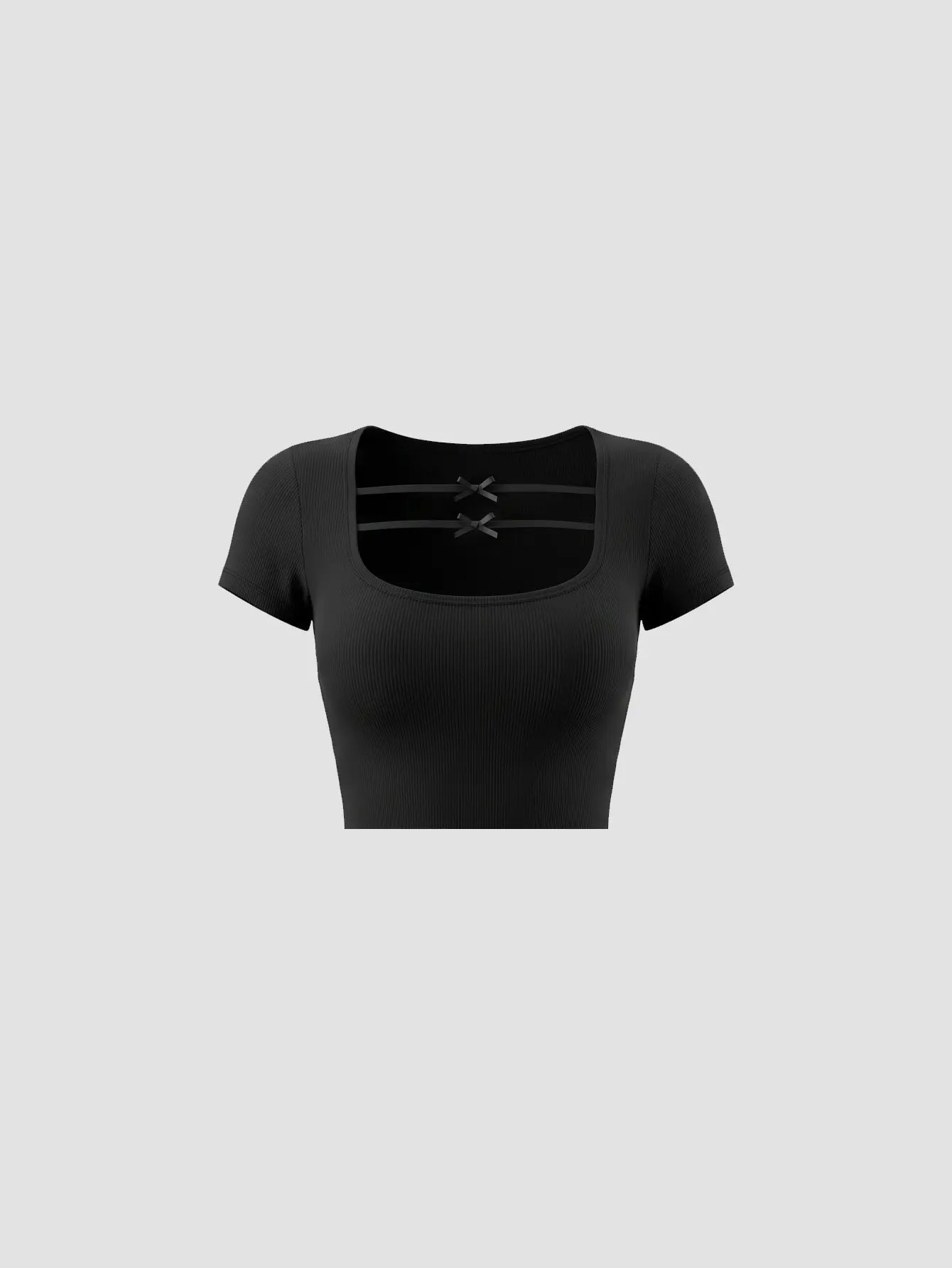 DAZY Slim Fit Square Neck Summer Top for Women