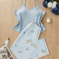 CottageSlumber Women's Floral Pajama Set with Cami Top and Pants