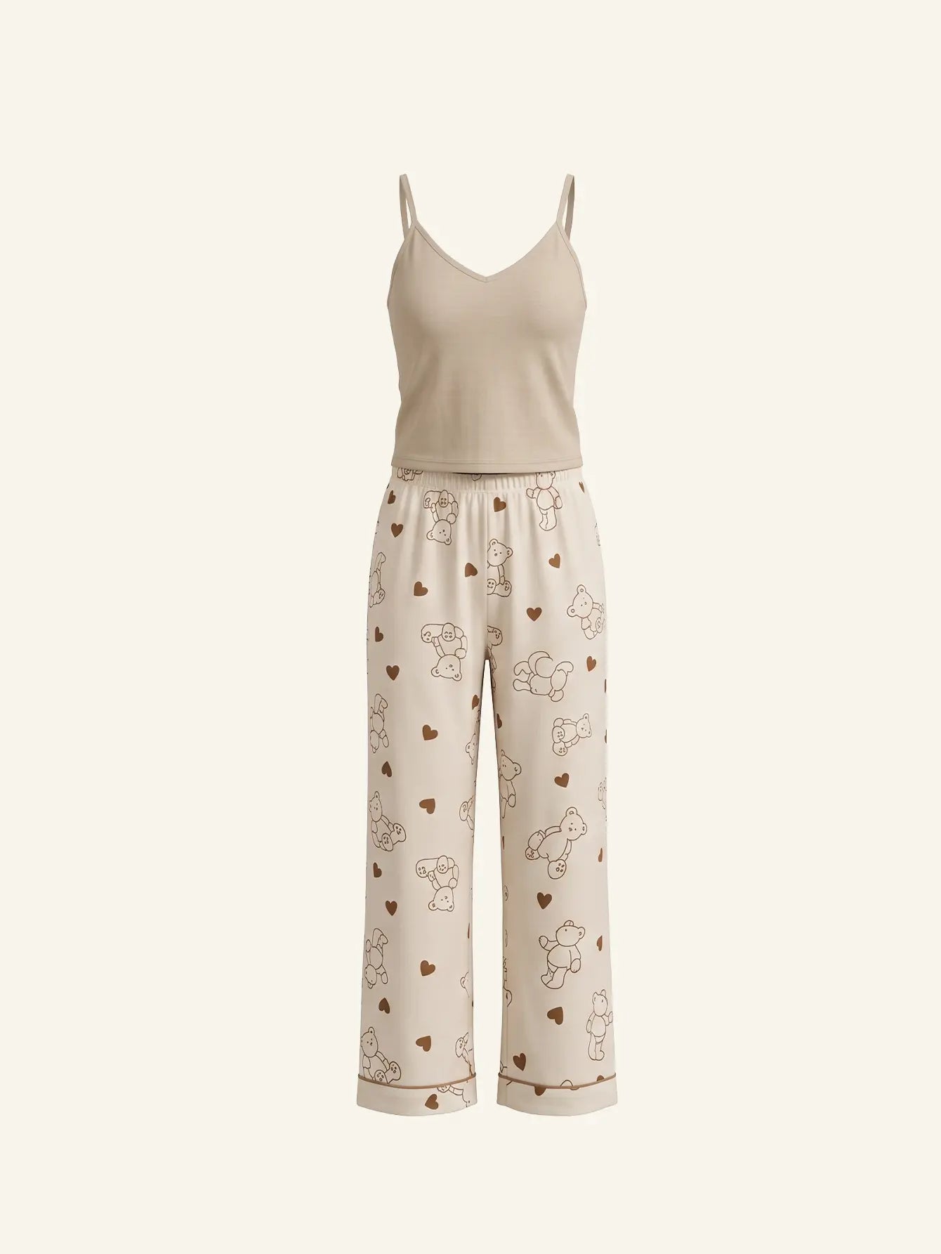 SHEIN Cartoon print pajama set / pants and camisole set