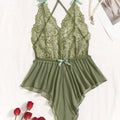 SHEIN MAROON and GREEN Bodysuit with colorful embroidery and open back cross design