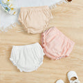 SHEIN 3pcs Baby Girls Knitted Casual Solid Color Elastic Waist Triangle Leggings Set