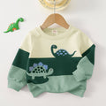 SHEIN Cozy Pixies crew neck long-sleeved, dinosaur print jumper