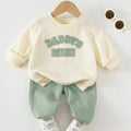 SHEIN Cozy Pixies Long Sleeve Crew Neck, Elastic Waist Jogger Pants