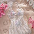 SHEIN Lingerie 3pcs Women's Sexy Lace Lingerie Set