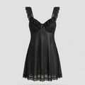 SHEIN Lingerie DAZY Lace Mesh Frill Trim Camisole Nightgown