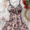 SHEIN Lingerie V-Neck Sheer Sexy Mini Dress for Women