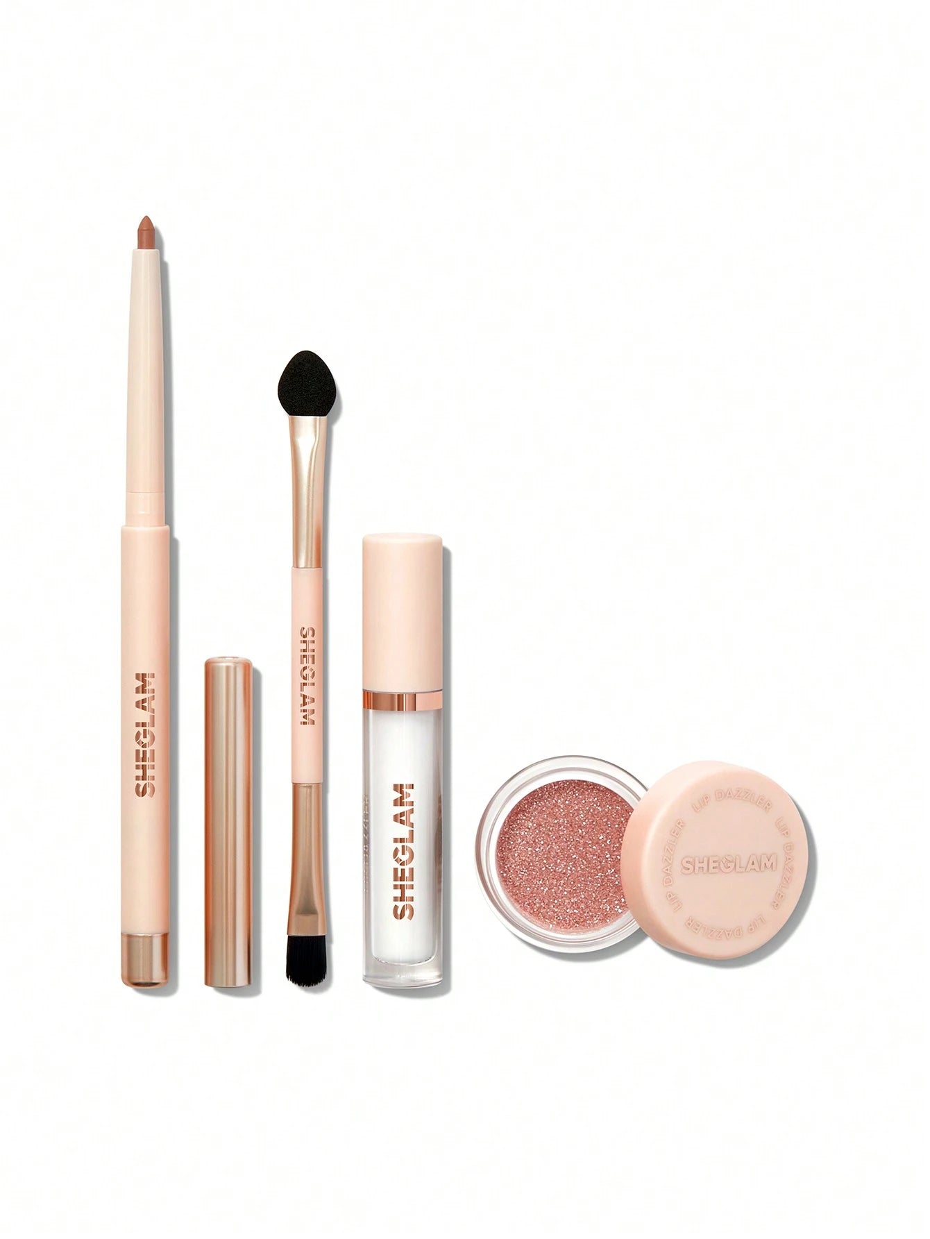 SHEGLAM Lip Dazzler Glitter Kit Long Lasting Non Sticky Shiny Liquid Lip Gloss for Party Ready Looks