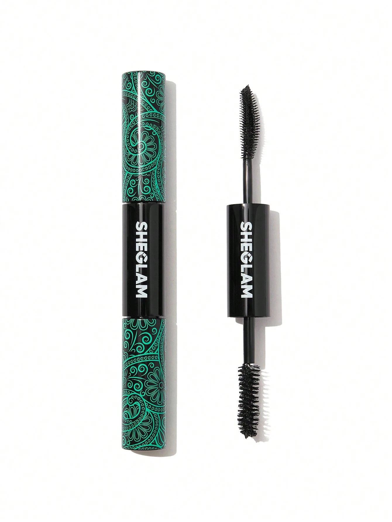 SHEGLAM All In One Volume and Length Mascara 2-In-1 Waterproof Volumizing Curling Dual Ended Brush for Long Lasting Lashes