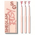 SHEGLAM So Lippy Lip Liner Set Rose Garden 3 Piece Soft Matte High Pigment Red Pencils for Silky Smooth Contour and Lip Tint