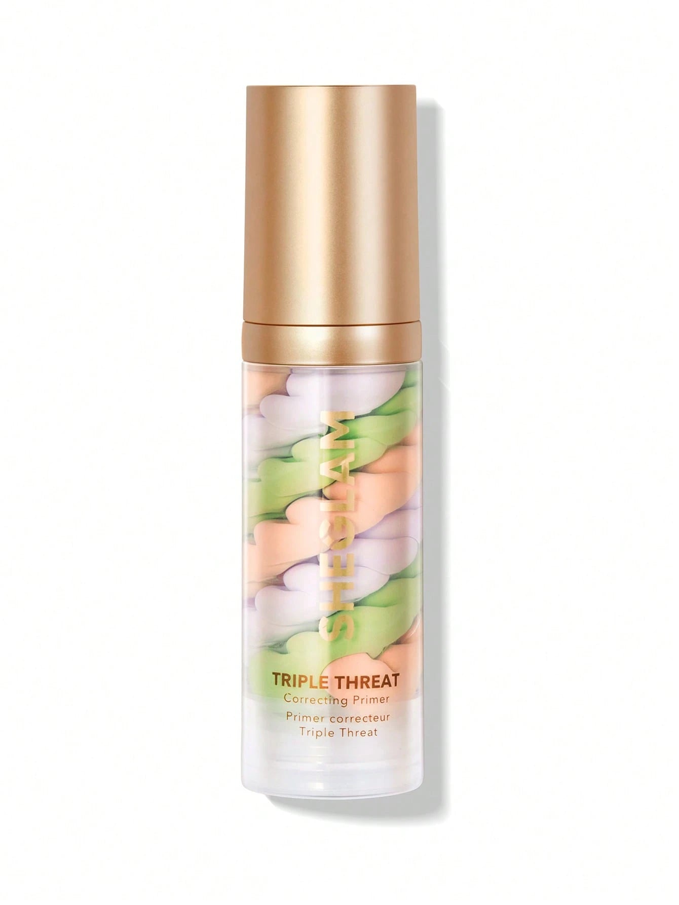 SHEGLAM Triple Threat Correcting Primer 3In1 Color Correcting Pore Minimizing Lightweight Face Primer for Smooth Fine Lines