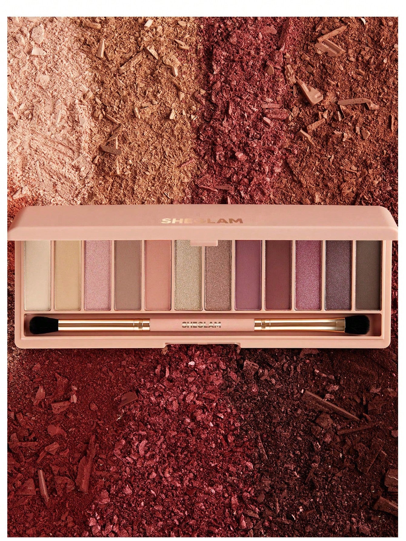 SHEGLAM Berry Palette 12-Color Matte, Satin, and Metallic Eyeshadow Palette High Pigment Soft Smooth Eye Makeup for Stunning Looks