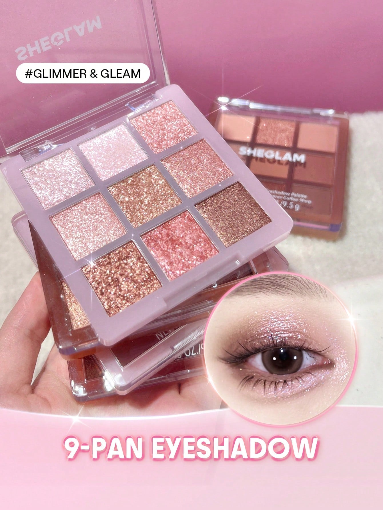 SHEGLAM Pan Eyeshadow Palette High Pigment Matte and Shimmer Shades for Smooth Long Lasting Eye Makeup