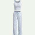 SHEIN DAZY Women's Pijama Star Pattern Camisole Pants Pajama Set