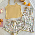 SHEIN Women 3-Piece Floral Camisole Top And Pants Set