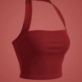 SHEIN Top DAZY Slim Fit Sleeveless Halter Crop Camisole Top