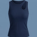 SHEIN Top DAZY Solid Color Hollow Out Casual Summer Tank Top Women