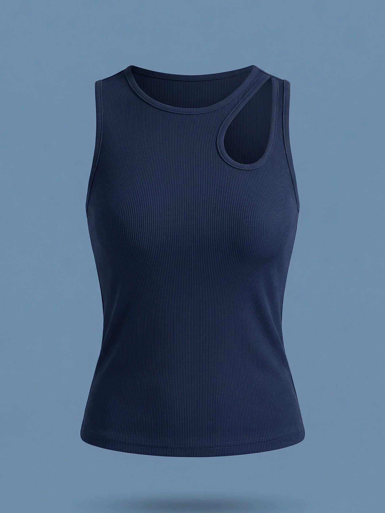 SHEIN Top DAZY Solid Color Hollow Out Casual Summer Tank Top Women